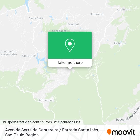 Avenida Serra da Cantareira / Estrada Santa Inês map