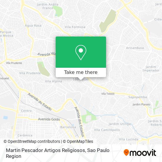 Martin Pescador Artigos Religiosos map