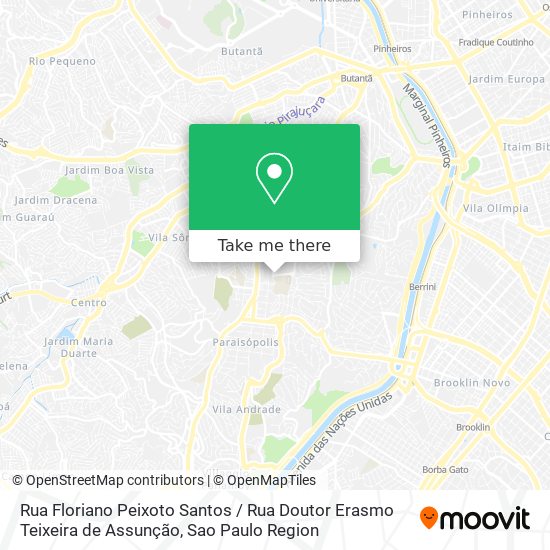 Rua Floriano Peixoto Santos / Rua Doutor Erasmo Teixeira de Assunção map