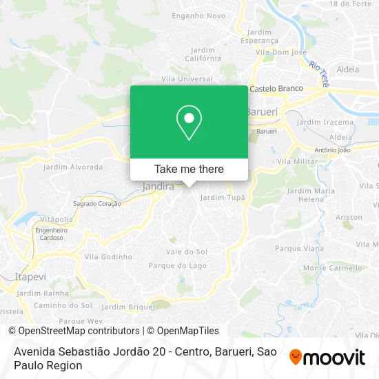 Avenida Sebastião Jordão 20 - Centro, Barueri map