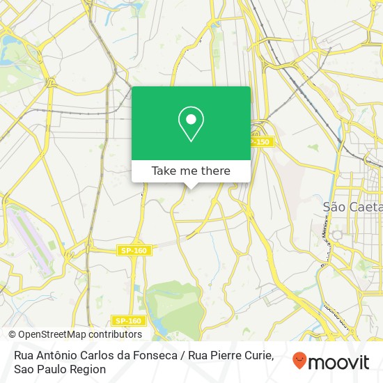 Rua Antônio Carlos da Fonseca / Rua Pierre Curie map