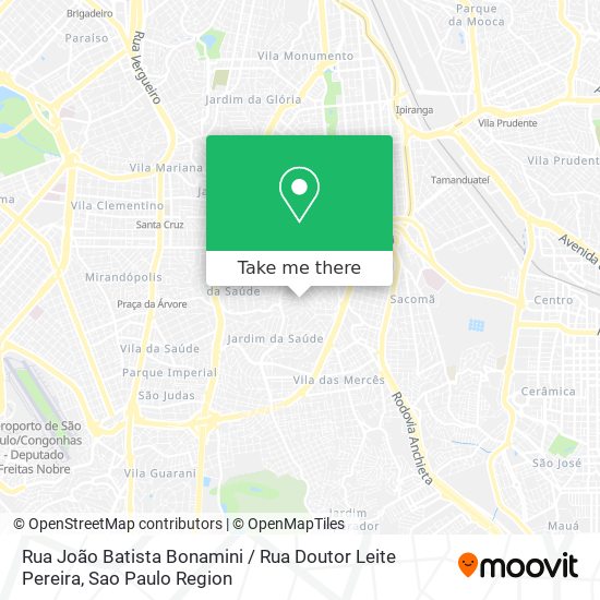 Rua João Batista Bonamini / Rua Doutor Leite Pereira map