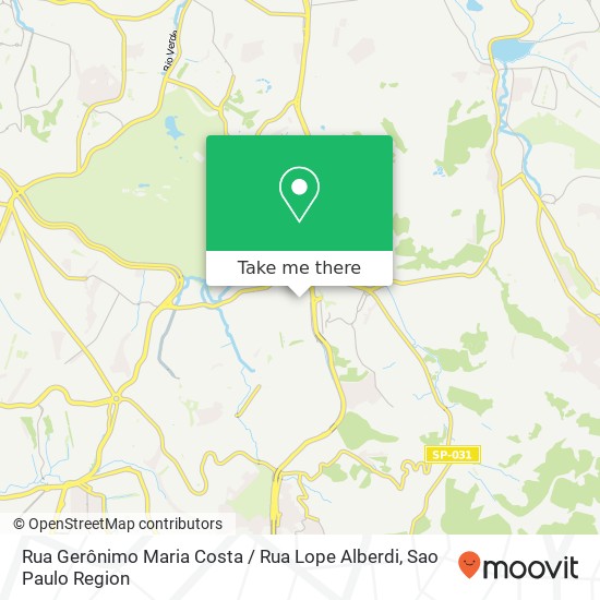 Mapa Rua Gerônimo Maria Costa / Rua Lope Alberdi