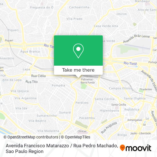 Avenida Francisco Matarazzo / Rua Pedro Machado map