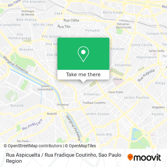 Rua Aspicuelta / Rua Fradique Coutinho map