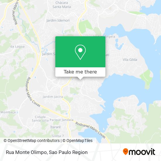 Mapa Rua Monte Olimpo