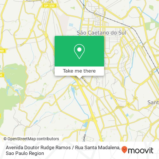 Avenida Doutor Rudge Ramos / Rua Santa Madalena map