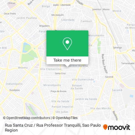 Rua Santa Cruz / Rua Professor Tranquilli map