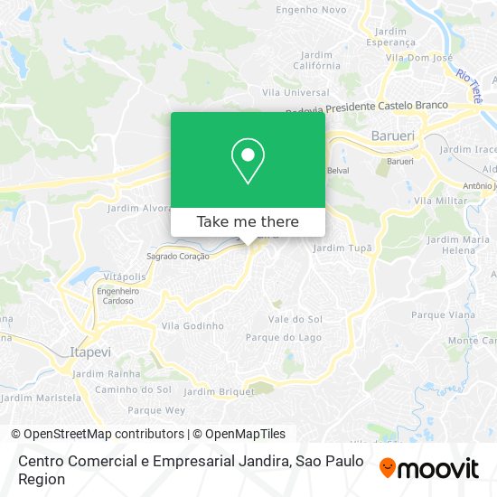 Centro Comercial e Empresarial Jandira map