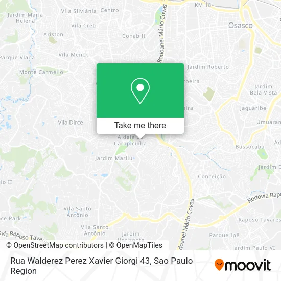 Rua Walderez Perez Xavier Giorgi 43 map