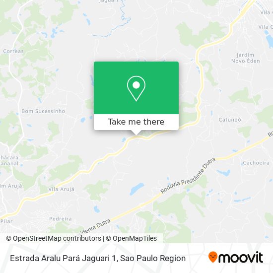 Mapa Estrada Aralu Pará Jaguari 1