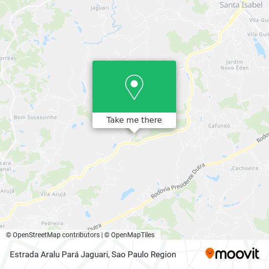 Mapa Estrada Aralu Pará Jaguari