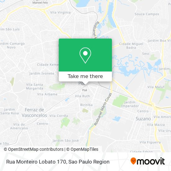 Rua Monteiro Lobato 170 map