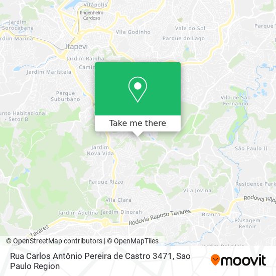 Rua Carlos Antônio Pereira de Castro 3471 map