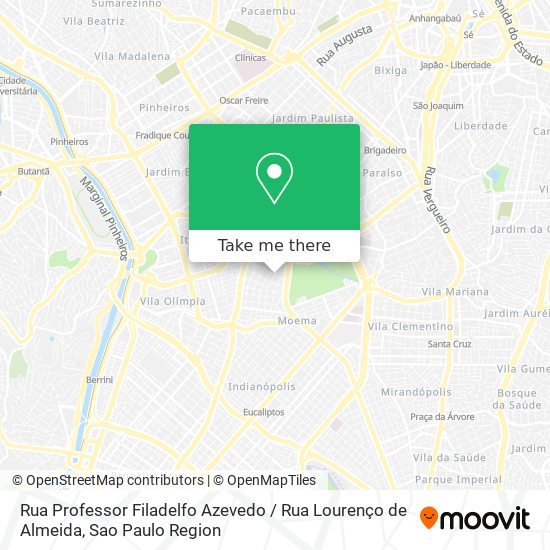 Rua Professor Filadelfo Azevedo / Rua Lourenço de Almeida map
