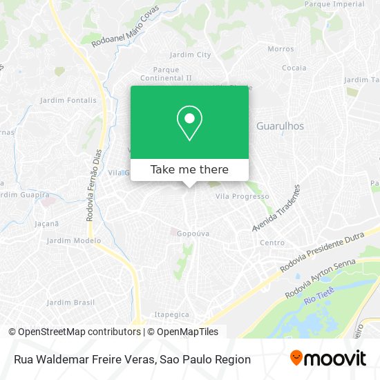 Mapa Rua Waldemar Freire Veras