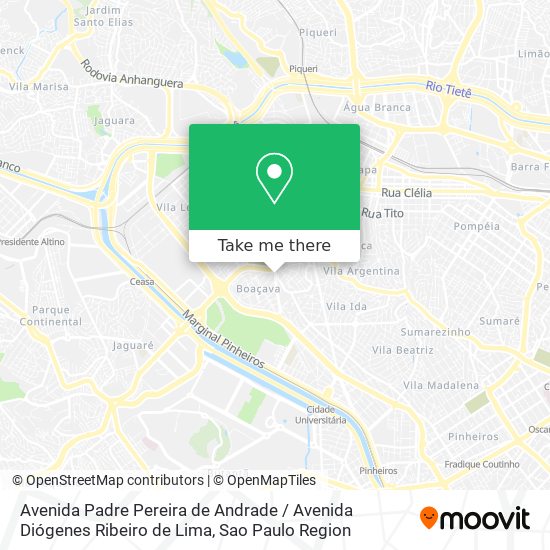 Avenida Padre Pereira de Andrade / Avenida Diógenes Ribeiro de Lima map
