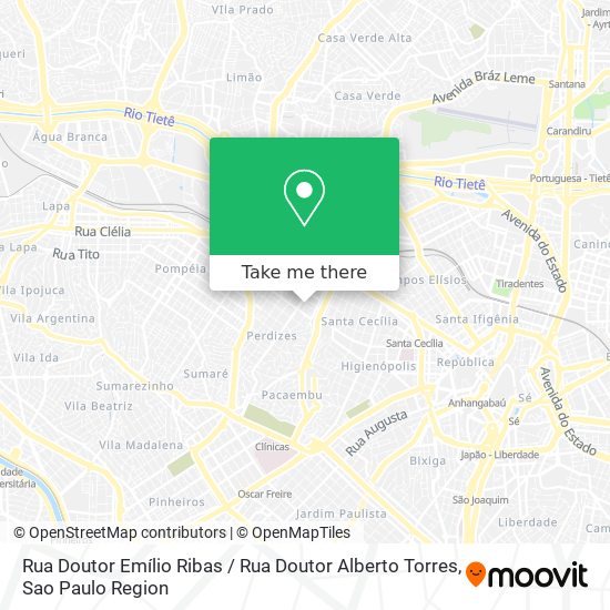 Rua Doutor Emílio Ribas / Rua Doutor Alberto Torres map