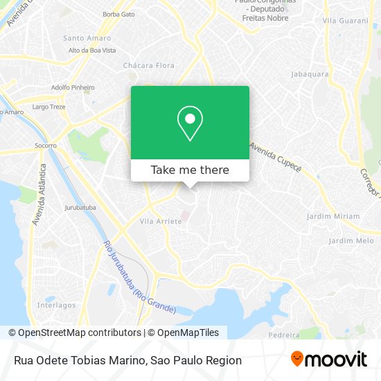 Rua Odete Tobias Marino map