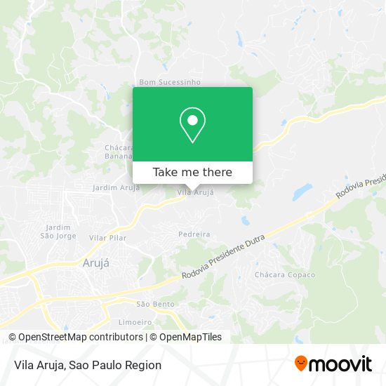 Vila Aruja map