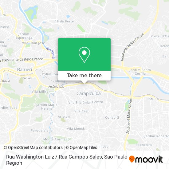 Rua Washington Luiz / Rua Campos Sales map