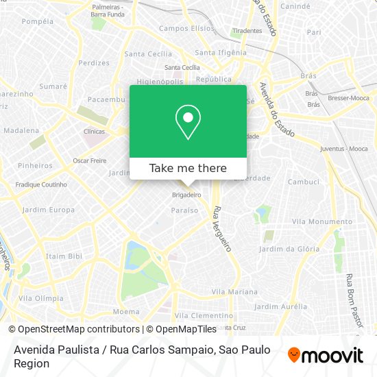 Avenida Paulista / Rua Carlos Sampaio map