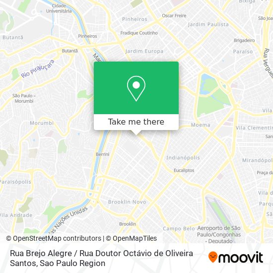 Mapa Rua Brejo Alegre / Rua Doutor Octávio de Oliveira Santos