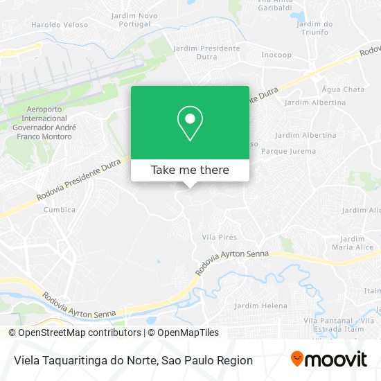 Viela Taquaritinga do Norte map