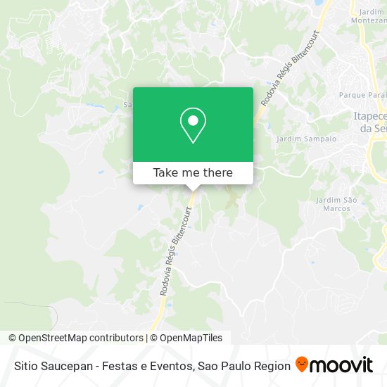 Sitio Saucepan - Festas e Eventos map