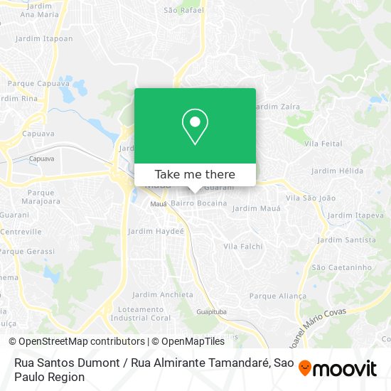 Mapa Rua Santos Dumont / Rua Almirante Tamandaré
