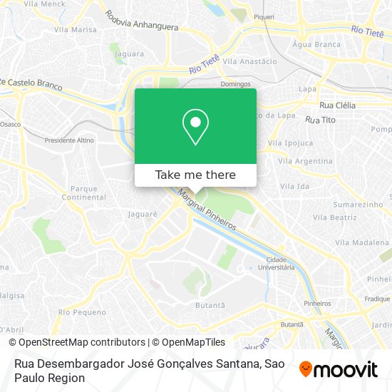 Mapa Rua Desembargador José Gonçalves Santana