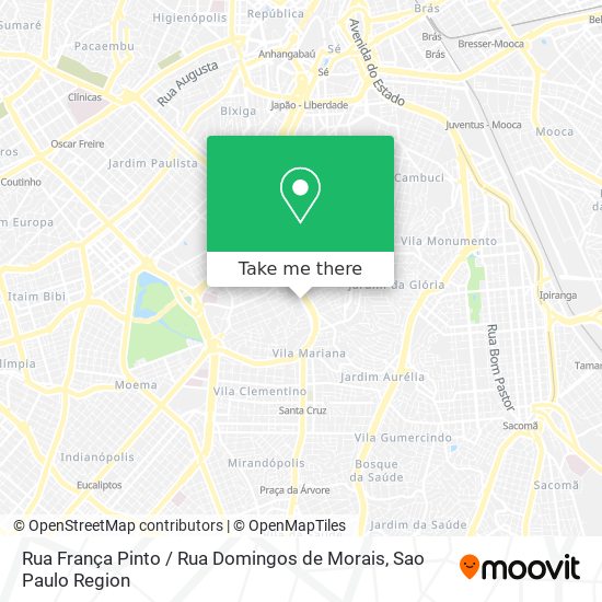 Rua França Pinto / Rua Domingos de Morais map