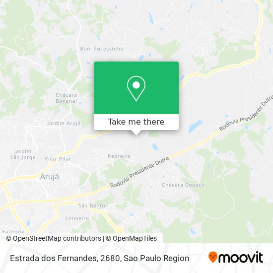 Estrada dos Fernandes, 2680 map