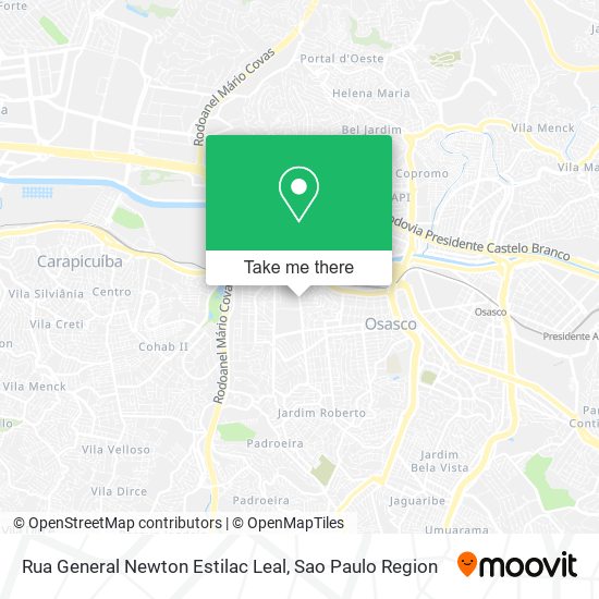 Rua General Newton Estilac Leal map