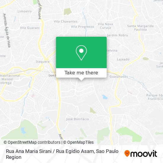 Rua Ana Maria Sirani / Rua Egídio Asam map