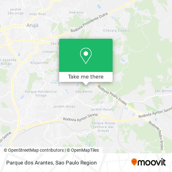 Parque dos Arantes map