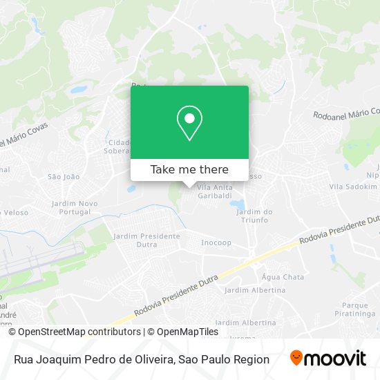 Rua Joaquim Pedro de Oliveira map