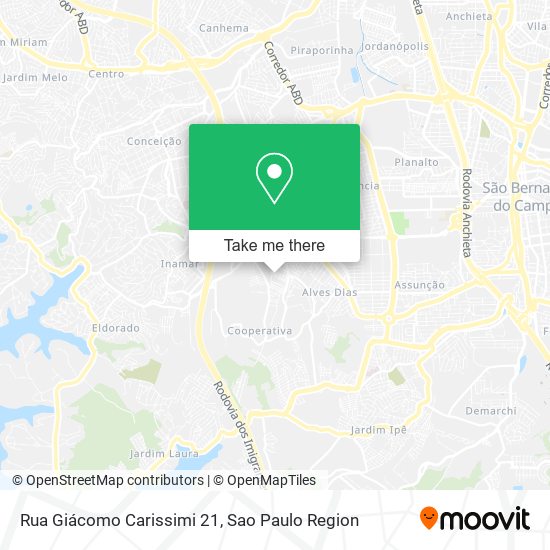 Rua Giácomo Carissimi 21 map