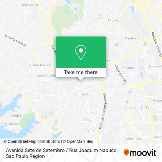 Avenida Sete de Setembro / Rua Joaquim Nabuco map