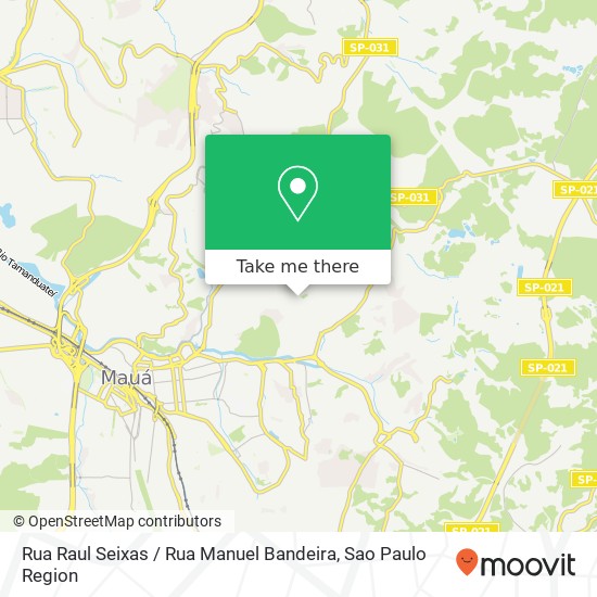 Rua Raul Seixas / Rua Manuel Bandeira map