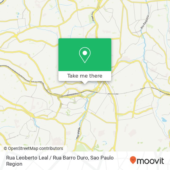 Mapa Rua Leoberto Leal / Rua Barro Duro