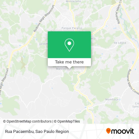 Mapa Rua Pacaembu