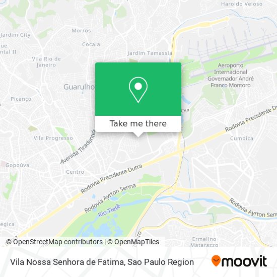 Mapa Vila Nossa Senhora de Fatima