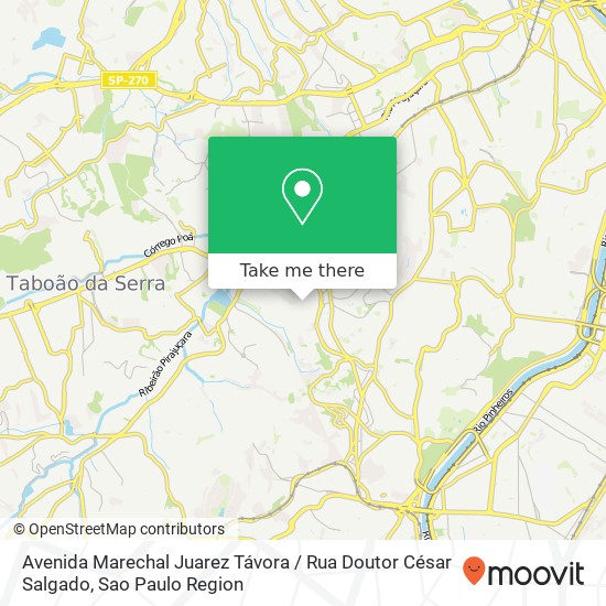 Mapa Avenida Marechal Juarez Távora / Rua Doutor César Salgado