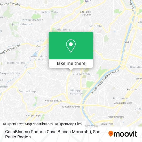 CasaBlanca (Padaria Casa Blanca Morumbi) map