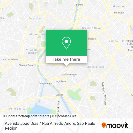 Avenida João Dias / Rua Alfredo André map