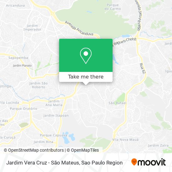 Jardim Vera Cruz - São Mateus map