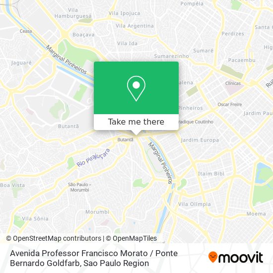 Avenida Professor Francisco Morato / Ponte Bernardo Goldfarb map