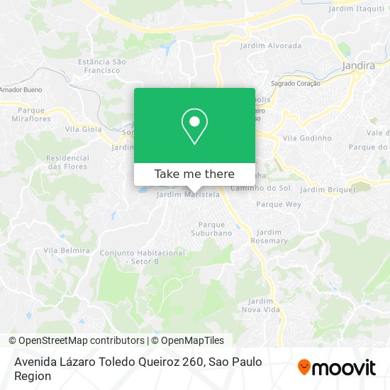 Avenida Lázaro Toledo Queiroz 260 map