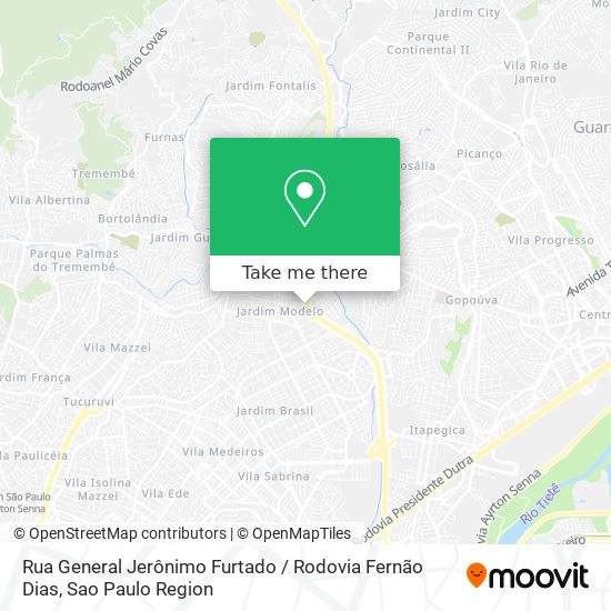 Rua General Jerônimo Furtado / Rodovia Fernão Dias map